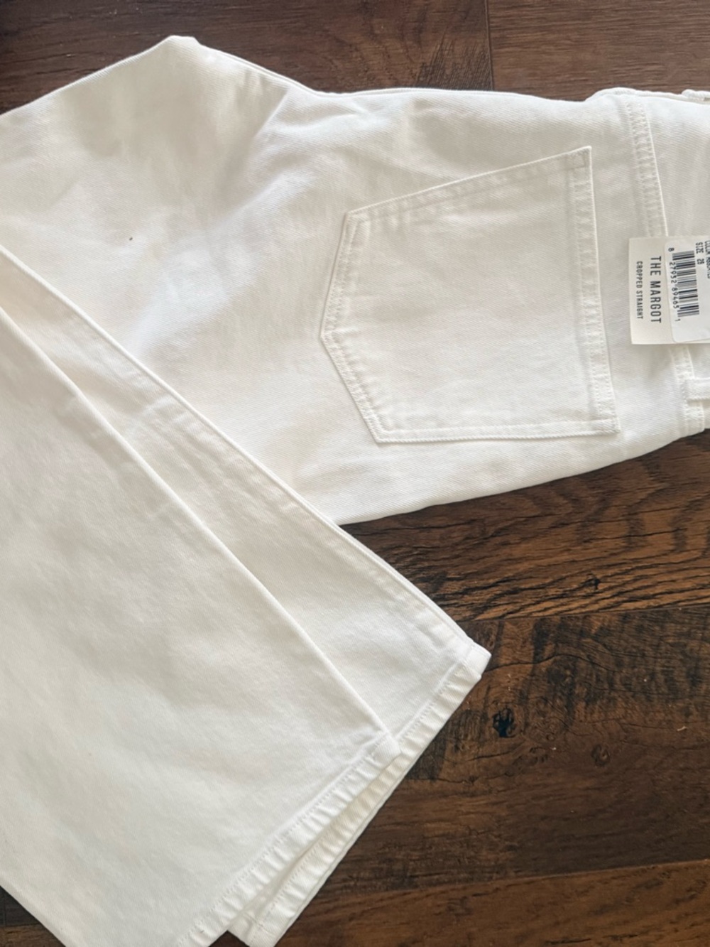 Joe's Jeans White Cropped Straight 'The Margot'